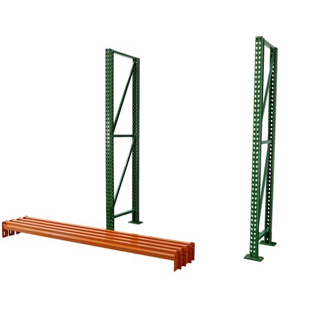 EOSLIFT Eoslift Pallet Rack starter kit, 144 H, 96 L, 42 D. EPR1449642